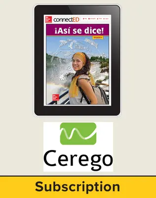 Asi se Dice Level 4, Student Learning Center with Cerego Bundle, 6-year subscription