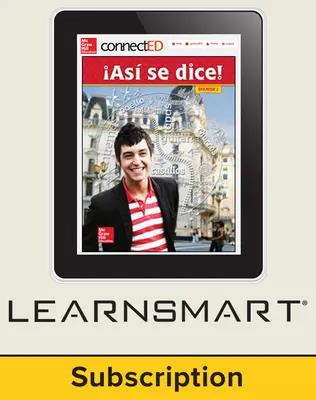 Asi se dice Level 2, Student Learning Center with LearnSmart Bundle, 6-year subscription