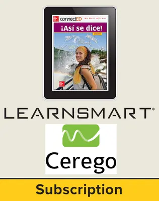 Asi se dice Level 4, Student Learning Center with LearnSmart and Cerego Bundle, 6-year subscription