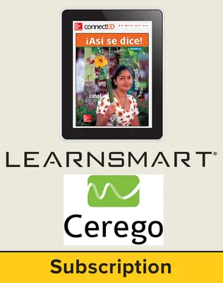 Asi se dice Level 1A, Student Learning Center with LearnSmart and Cerego Bundle, 6-year subscription