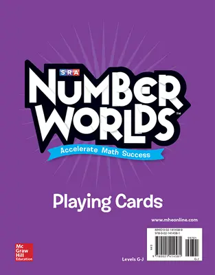 Number Worlds Levels G-J Playing Cards Number Worlds Levels G-J Playing Cards