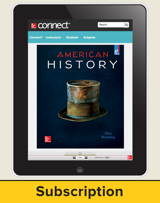 Brinkley, American History: Connecting with the Past, AP Edition ©2015 15e, Connect®, 6-year subscription
