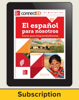 El Español para Nostros Level 1  2014 Online Teacher Edition 1 year subscription