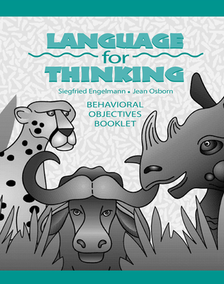 Language for Thinking Grades 1-3, Behavioral Objectives Book