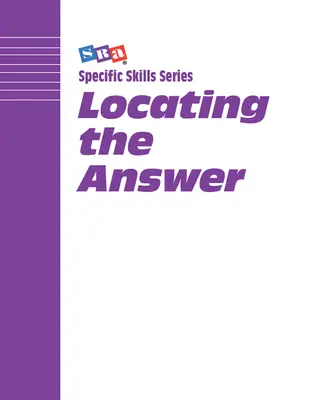 Specific Skills Series, Locating the Answers, Picture Level