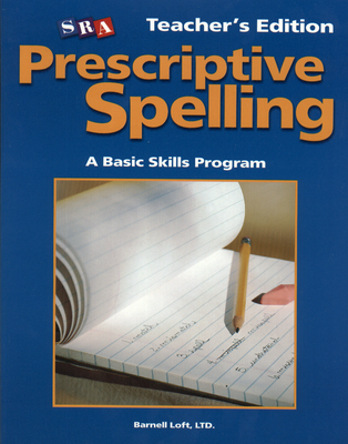 Prescriptive Spelling, Teacher Edition Book C