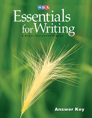 SRA Essentials for Writing Answer Key
