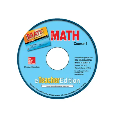 Glencoe Math, Course 1, eTeacherEdition CD-ROM