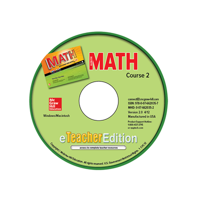 Glencoe Math, Course 2, eTeacherEdition CD-ROM