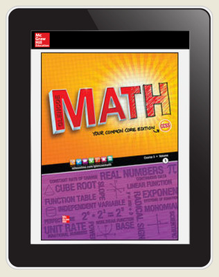 Glencoe Math C3 eStudent Edition 3 yr subscription