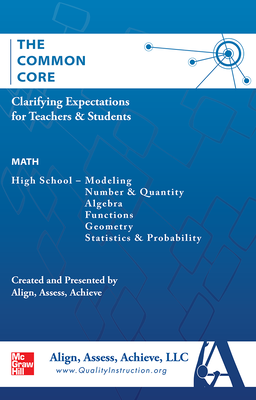 AAA The Common Core: Clarifying Expectations for Teachers and Students. Math, Grades 9-12