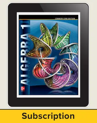Algebra 1, eStudentEdition Online, 6-year subscription