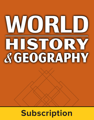 World History and Geography, Student Learning Center, 1-Year Subscription