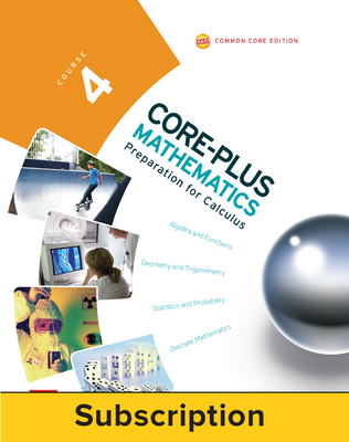 Core-Plus Mathematics Course 4, eTeacher Edition 1-year subscription