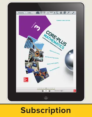 Core-Plus Mathematics Course 3, eStudent Edition 6-year subscription