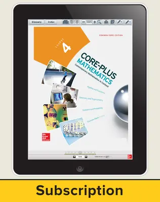 Core-Plus Mathematics Course 4, eStudent Edition 6-year subscription