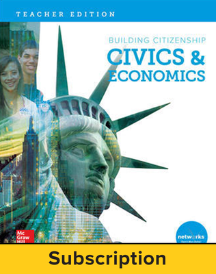 Building Citizenship: Civics & Economics, Teacher Lesson Center, 1-year subscription