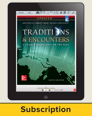 Bentley, Traditions & Encounters: A Global Perspective on the Past UPDATED AP Edition, 2017, 6e, ConnectED eBook, 1-Year Subscription