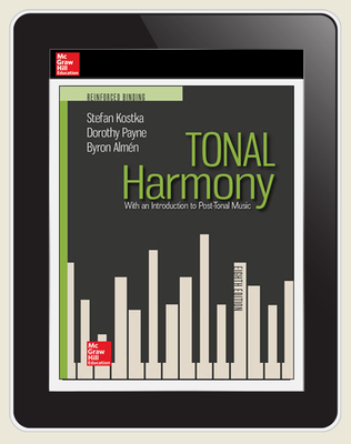Kostka, Tonal Harmony, 2018, 8e, ConnectED eBook, 1-year subscription