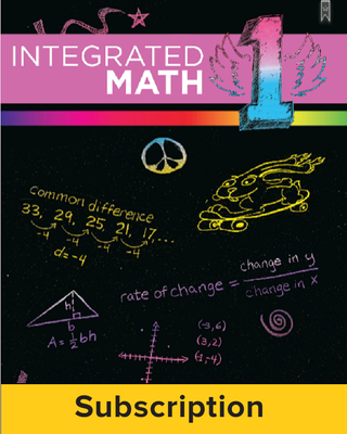 Integrated Math, Course 1, Student Bundle, 1-year Subscription