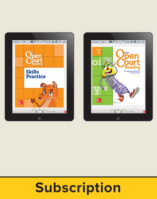 Open Court Reading Foundational Skills Kit Single Class License, 3-year subscription Grade 1