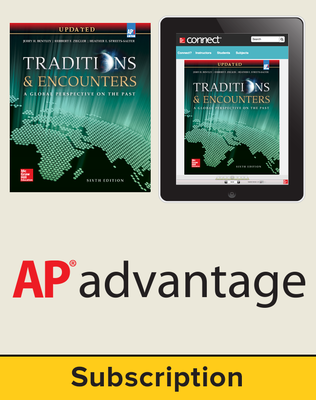 Bentley, Traditions & Encounters: A Global Perspective on the Past UPDATED AP Edition, 2017, 6e, Standard Student Bundle, 1-year subscription (Student Edition with Connect)