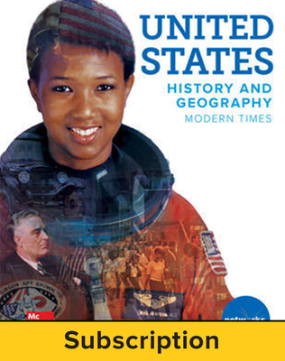 United States History and Geography: Modern Times, Student Learning Center, 1-year subscription