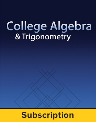 Miller, College Algebra and Trigonometry, 2017, 1e, Student Bundle (Student Edition with ConnectED eBook), 1-year subscription