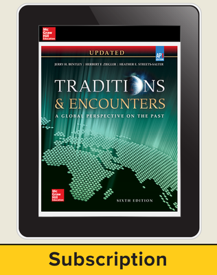 Bentley, Traditions & Encounters: A Global Perspective on the Past UPDATED AP Edition, 2017, 6e, Online Student Edition, 1-year subscription