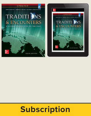 Bentley, Traditions & Encounters: A Global Perspective on the Past UPDATED AP Edition, 2017, 6e, Print and Digital bundle, 1-year subscription