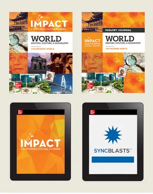 IMPACT: California, Grade 10, Complete Digital and Print Student Bundle with StudySync Blasts, 8-year Subscription, World History, Culture, & Geography, The Modern World