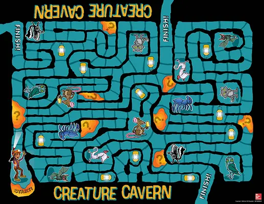 Arrive Math Game Board, Creature Cavern Arrive Math Game Board, Creature Cavern