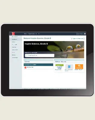 Inspire Science: Integrated G8 Digital Student Center 1-year subscription