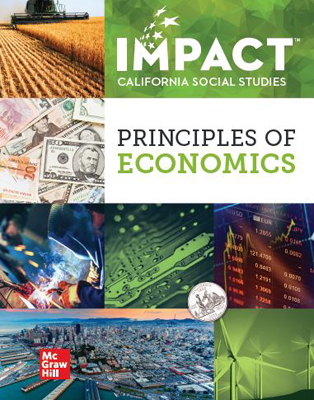IMPACT: California, Grade 12, Digital and Print Student Class Set (35 Print Student Editions   75 Online Student Centers), 8-year subscription, Principles of Economics
