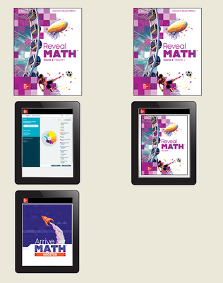 Reveal Math Course 2, Student Bundle with ALEKS.com and Arrive Math Booster, 6-year subscription
