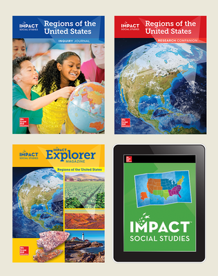 IMPACT Social Studies, Regions of the United States, Grade 4, Complete Print & Digital Student Bundle, 1 year subscription