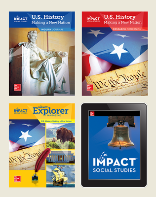 IMPACT Social Studies, U.S. History: Making a New Nation, Grade 5, Complete Print & Digital Student Bundle, 1 year subscription