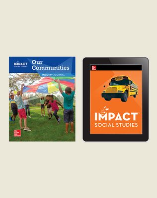 IMPACT Social Studies, Our Communities, Grade 3, Inquiry Print & Digital Student Bundle, 6 year subscription