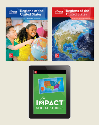 IMPACT Social Studies, Regions of the United States, Grade 4, Foundational Print & Digital Student Bundle, 6 year subscription