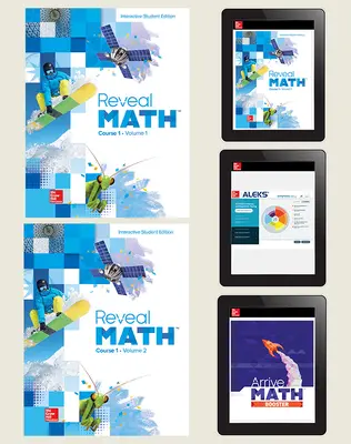 Reveal Math, Course 1, Student Bundle with ALEKS via my.mheducation.com and Arrive Math Booster, 6-year subscription