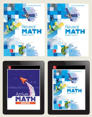 Reveal Math Course 1, Student Bundle with Arrive Math Booster, 6-year subscription