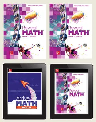 Reveal Math Course 2, Student Bundle with Arrive Math Booster, 6-year subscription