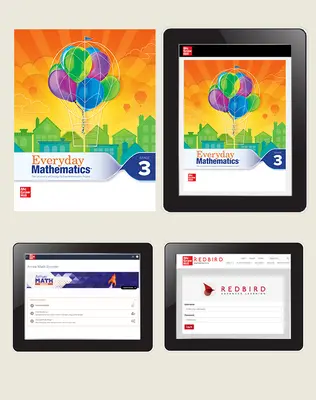 Everyday Math 4 Essential Student Materials Set with Redbird and Arrive Math Booster, 8-Years, Grade 3