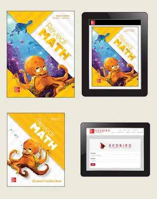 Reveal Math, Grade K, Student Bundle with Redbird, 6-years