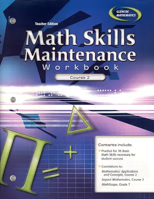 Math Skills Maintenance Workbook: Course 2, Teacher Edition