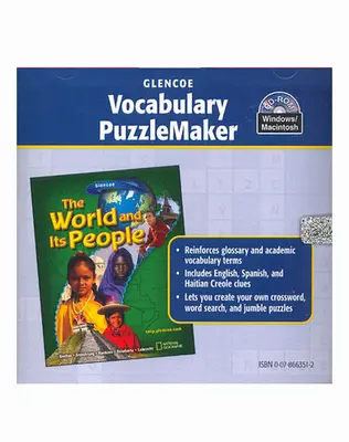 The World and Its People, Vocabulary PuzzleMaker CD-ROM