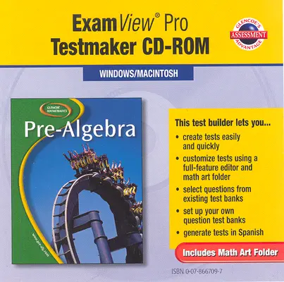 Glencoe Pre-Algebra, ExamView Pro Testmaker CD-ROM