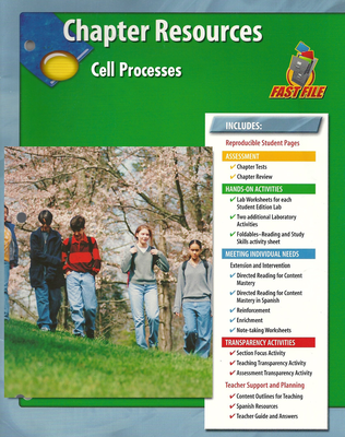 Glencoe Life Science Modules: Life's Structure and Function, Grade 7, Chapter Fast Files: Cell Processes