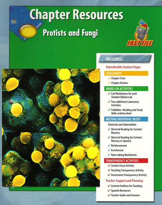 Glencoe Life iScience, Protists and Fungi Chapter Fast Files