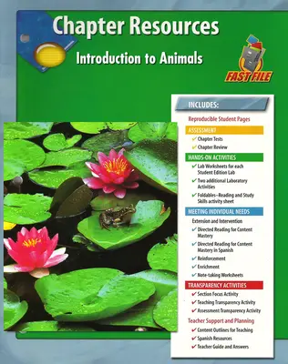 Glencoe Life iScience, Introduction to Animals Chapter Fast Files